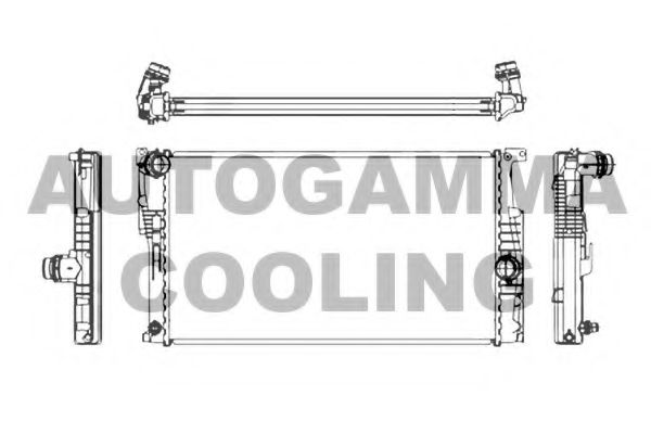 AUTOGAMMA 107160 Радиатор, охлаждение двигателя для BMW 2 (Бмв 2) AUTOGAMMA 107160 Радиатор, охлаждение двигателя для BMW 2 (Бмв 2)