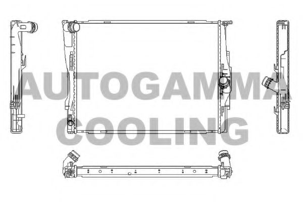 AUTOGAMMA 107448 Радиатор, охлаждение двигателя для BMW (Бмв) AUTOGAMMA 107448 Радиатор, охлаждение двигателя для BMW (Бмв)