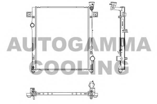AUTOGAMMA 107351 Радиатор, охлаждение двигателя для DODGE NITRO (Додж Нитро) AUTOGAMMA 107351 Радиатор, охлаждение двигателя для DODGE NITRO (Додж Нитро)