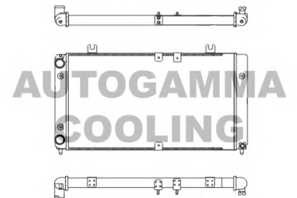 AUTOGAMMA 107372 Радиатор, охлаждение двигателя для LADA 111 (Лада 111)