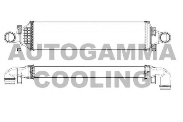 AUTOGAMMA 107428 Интеркулер 