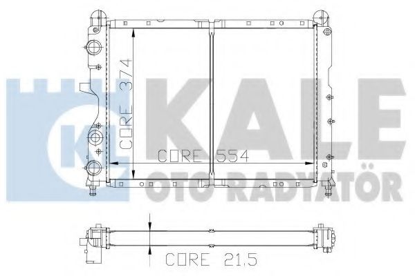 KALE OTO RADYATÖR 101900 Радиатор, охлаждение двигателя для FIAT TEMPRA (Фиат Тэмпра) KALE OTO RADYATÖR 101900 Радиатор, охлаждение двигателя для FIAT TEMPRA (Фиат Тэмпра)