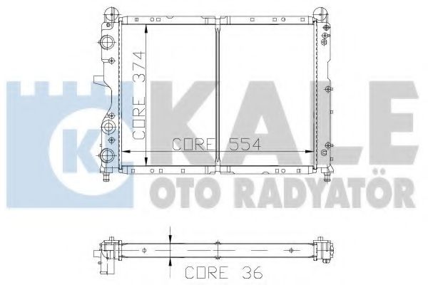 KALE OTO RADYATÖR 102000 Радиатор, охлаждение двигателя для FIAT TEMPRA (Фиат Тэмпра) KALE OTO RADYATÖR 102000 Радиатор, охлаждение двигателя для FIAT TEMPRA (Фиат Тэмпра)