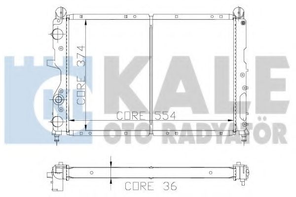 KALE OTO RADYATÖR 102100 Радиатор, охлаждение двигателя для FIAT TEMPRA (Фиат Тэмпра) KALE OTO RADYATÖR 102100 Радиатор, охлаждение двигателя для FIAT TEMPRA (Фиат Тэмпра)
