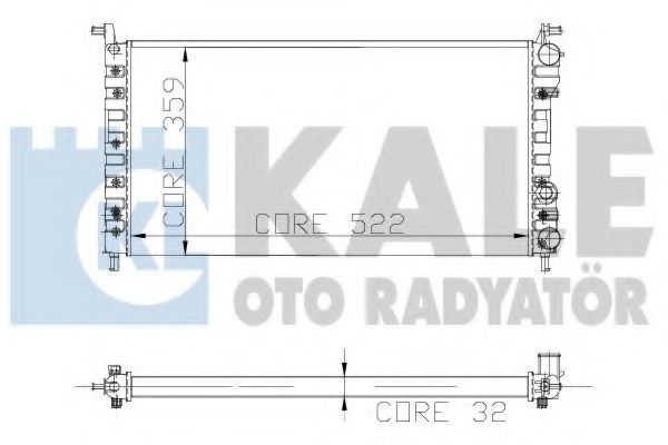 KALE OTO RADYATÖR 102400 Радиатор, охлаждение двигателя для FIAT PETRA (Фиат Пэтра) KALE OTO RADYATÖR 102400 Радиатор, охлаждение двигателя для FIAT PETRA (Фиат Пэтра)