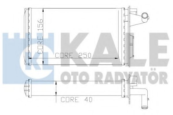KALE OTO RADYATÖR 116600 Теплообменник, отопление салона для FIAT TEMPRA (Фиат Тэмпра) KALE OTO RADYATÖR 116600 Теплообменник, отопление салона для FIAT TEMPRA (Фиат Тэмпра)