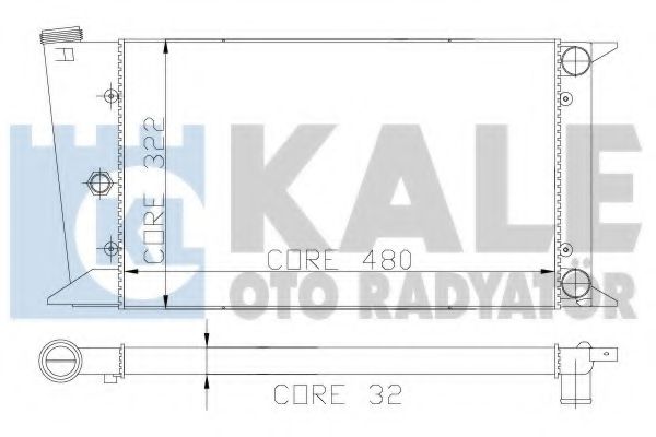 KALE OTO RADYATÖR 117900 Радиатор, охлаждение двигателя для VOLKSWAGEN SCIROCCO (Фольксваген Сcироccо) KALE OTO RADYATÖR 117900 Радиатор, охлаждение двигателя для VOLKSWAGEN SCIROCCO (Фольксваген Сcироccо)