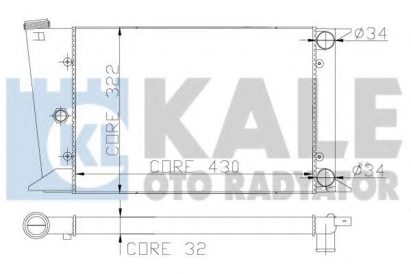 KALE OTO RADYATÖR 138900 Радиатор, охлаждение двигателя для VOLKSWAGEN SCIROCCO (Фольксваген Сcироccо) KALE OTO RADYATÖR 138900 Радиатор, охлаждение двигателя для VOLKSWAGEN SCIROCCO (Фольксваген Сcироccо)