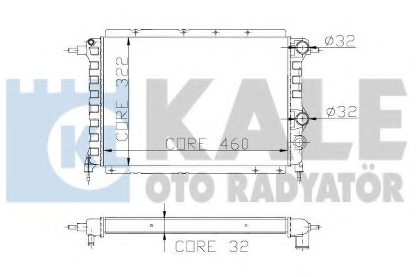 KALE OTO RADYATÖR 162500 Радиатор, охлаждение двигателя для RENAULT ESPACE (Рено Эспаcэ) KALE OTO RADYATÖR 162500 Радиатор, охлаждение двигателя для RENAULT ESPACE (Рено Эспаcэ)