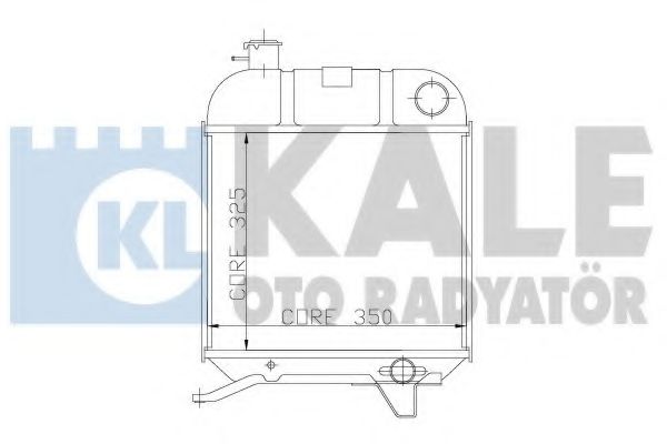 KALE OTO RADYATÖR 163600 Радиатор, охлаждение двигателя для PEUGEOT (Пежо) KALE OTO RADYATÖR 163600 Радиатор, охлаждение двигателя для PEUGEOT (Пежо)