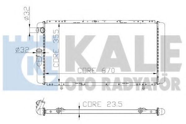 KALE OTO RADYATÖR 208500 Радиатор, охлаждение двигателя для RENAULT ESPACE (Рено Эспаcэ) KALE OTO RADYATÖR 208500 Радиатор, охлаждение двигателя для RENAULT ESPACE (Рено Эспаcэ)