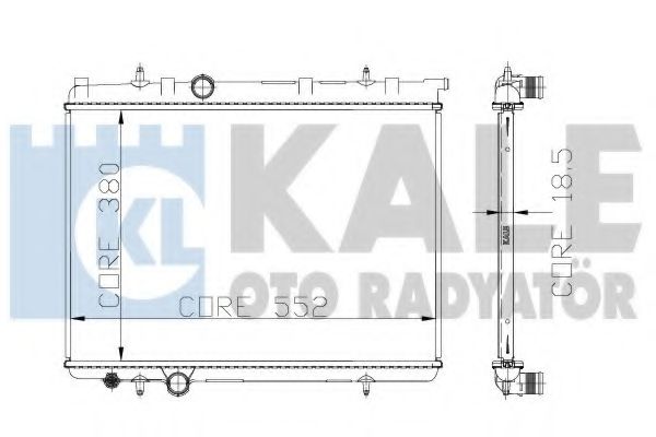 KALE OTO RADYATÖR 213099 Радиатор, охлаждение двигателя для PEUGEOT (Пежо) KALE OTO RADYATÖR 213099 Радиатор, охлаждение двигателя для PEUGEOT (Пежо)