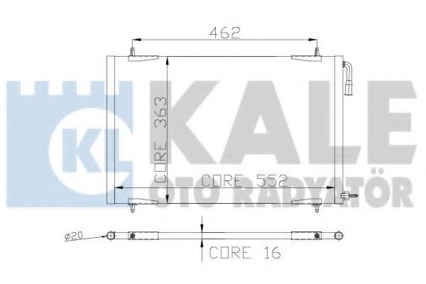 KALE OTO RADYATÖR 248200 Конденсатор, кондиционер для PEUGEOT (Пежо) KALE OTO RADYATÖR 248200 Конденсатор, кондиционер для PEUGEOT (Пежо)
