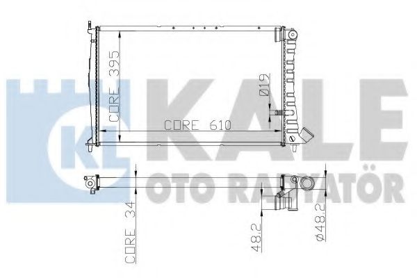 KALE OTO RADYATÖR 258300 Радиатор, охлаждение двигателя для CITROëN (Cитроëн) KALE OTO RADYATÖR 258300 Радиатор, охлаждение двигателя для CITROëN (Cитроëн)