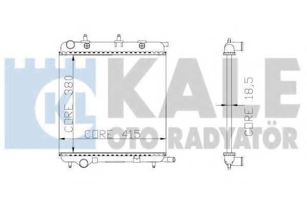 KALE OTO RADYATÖR 285300 Радиатор, охлаждение двигателя для PEUGEOT (Пежо) KALE OTO RADYATÖR 285300 Радиатор, охлаждение двигателя для PEUGEOT (Пежо)