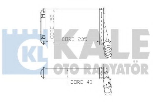 KALE OTO RADYATÖR 319100 Теплообменник, отопление салона для PEUGEOT (Пежо) KALE OTO RADYATÖR 319100 Теплообменник, отопление салона для PEUGEOT (Пежо)