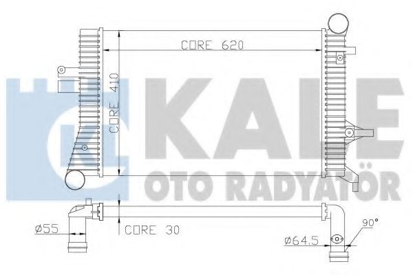 KALE OTO RADYATÖR 342500 Интеркулер для SEAT ALTEA (Сеат Алтэа) KALE OTO RADYATÖR 342500 Интеркулер для SEAT ALTEA (Сеат Алтэа)