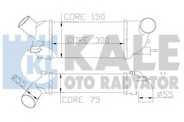 KALE OTO RADYATÖR 343900 Интеркулер для PEUGEOT 407 (Пежо 407) KALE OTO RADYATÖR 343900 Интеркулер для PEUGEOT 407 (Пежо 407)