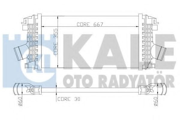 KALE OTO RADYATÖR 344900 Интеркулер для OPEL ASTRA J (Опель Астра джи) KALE OTO RADYATÖR 344900 Интеркулер для OPEL ASTRA J (Опель Астра джи)