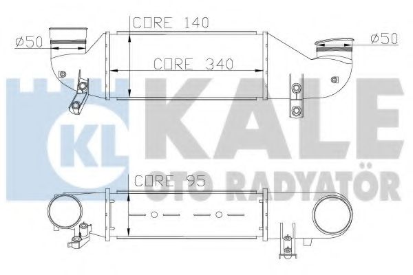KALE OTO RADYATÖR 346500 Интеркулер для FORD FIESTA (Форд Фиэста) KALE OTO RADYATÖR 346500 Интеркулер для FORD FIESTA (Форд Фиэста)