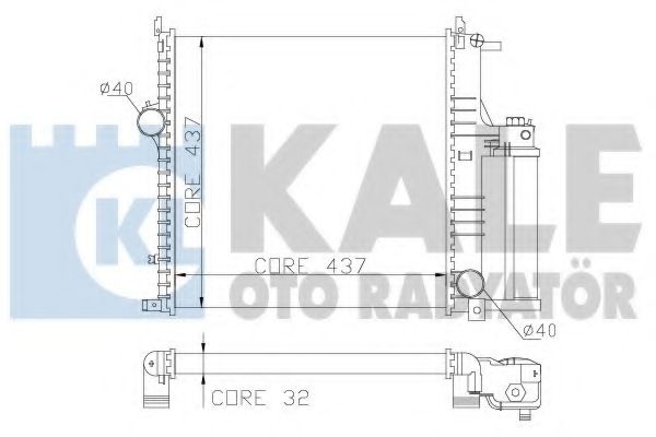 KALE OTO RADYATÖR 349000 Радиатор, охлаждение двигателя для BMW 3 (Бмв 3) KALE OTO RADYATÖR 349000 Радиатор, охлаждение двигателя для BMW 3 (Бмв 3)