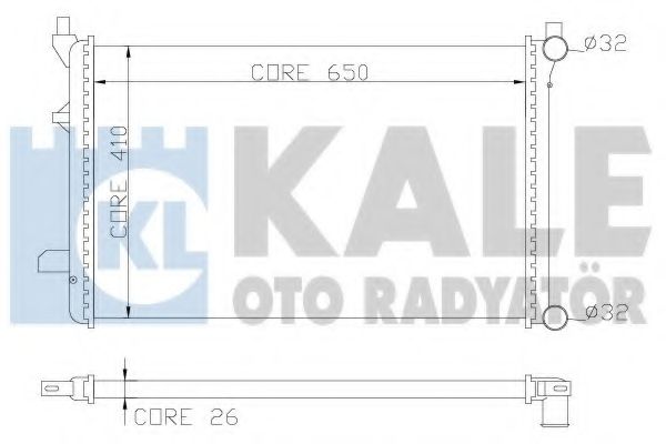 KALE OTO RADYATÖR 353300 Радиатор, охлаждение двигателя для SEAT ALTEA (Сеат Алтэа) KALE OTO RADYATÖR 353300 Радиатор, охлаждение двигателя для SEAT ALTEA (Сеат Алтэа)