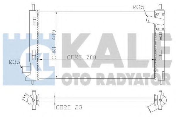KALE OTO RADYATÖR 362100 Радиатор, охлаждение двигателя для MITSUBISHI LANCER (Митсубиши/митсубиси Ланcэр) KALE OTO RADYATÖR 362100 Радиатор, охлаждение двигателя для MITSUBISHI LANCER (Митсубиши/митсубиси Ланcэр)