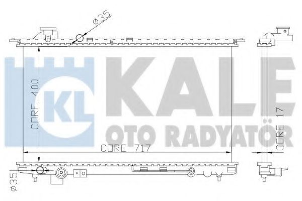 KALE OTO RADYATÖR 369300 Радиатор, охлаждение двигателя для HYUNDAI SONATA IV (Хендай Соната 4) KALE OTO RADYATÖR 369300 Радиатор, охлаждение двигателя для HYUNDAI SONATA IV (Хендай Соната 4)