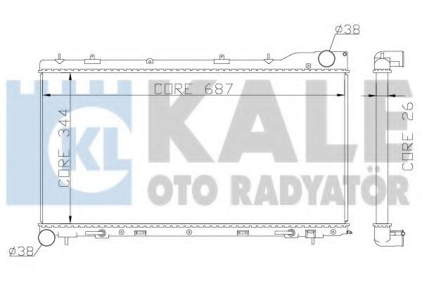 KALE OTO RADYATÖR 365100 Радиатор, охлаждение двигателя для SUBARU FORESTER (Субару Форестер) KALE OTO RADYATÖR 365100 Радиатор, охлаждение двигателя для SUBARU FORESTER (Субару Форестер)