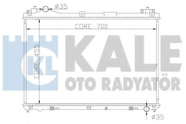 KALE OTO RADYATÖR 365400 Радиатор, охлаждение двигателя для SUZUKI GRAND NOMADE II (Сузуки Гранд номадэ 2) KALE OTO RADYATÖR 365400 Радиатор, охлаждение двигателя для SUZUKI GRAND NOMADE II (Сузуки Гранд номадэ 2)