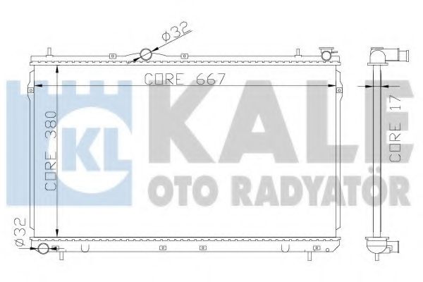 KALE OTO RADYATÖR 372400 Радиатор, охлаждение двигателя для HYUNDAI (Хендай) KALE OTO RADYATÖR 372400 Радиатор, охлаждение двигателя для HYUNDAI (Хендай)