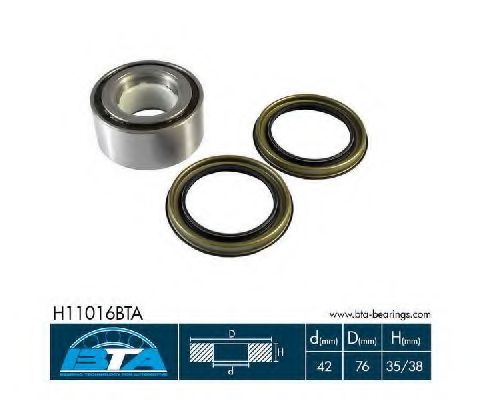 BTA H11016BTA Комплект подшипника ступицы колеса передний мост для NISSAN PRIMERA (Ниссан Примера) BTA H11016BTA Комплект подшипника ступицы колеса передний мост для NISSAN PRIMERA (Ниссан Примера)