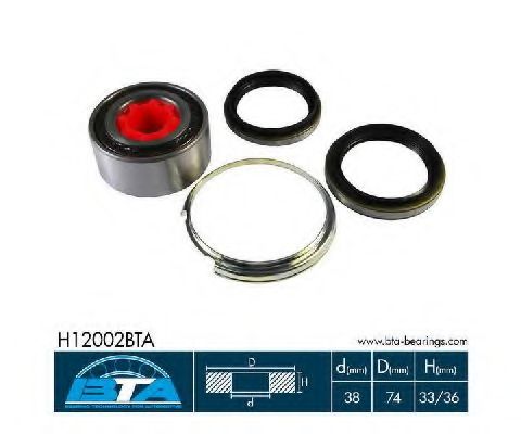 BTA H12002BTA Комплект подшипника ступицы колеса для TOYOTA (Тойота/тоета) BTA H12002BTA Комплект подшипника ступицы колеса для TOYOTA (Тойота/тоета)