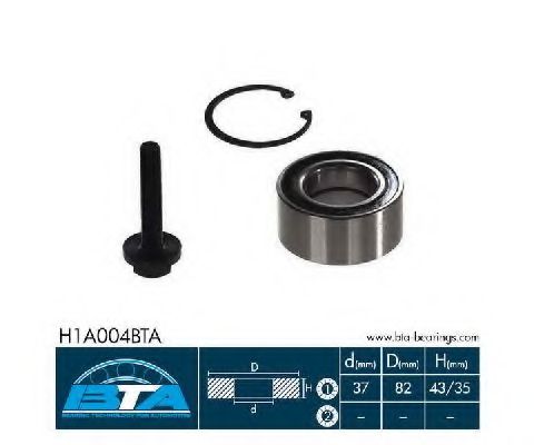 BTA H1A004BTA Комплект подшипника ступицы колеса передний мост для AUDI (Ауди) BTA H1A004BTA Комплект подшипника ступицы колеса передний мост для AUDI (Ауди)