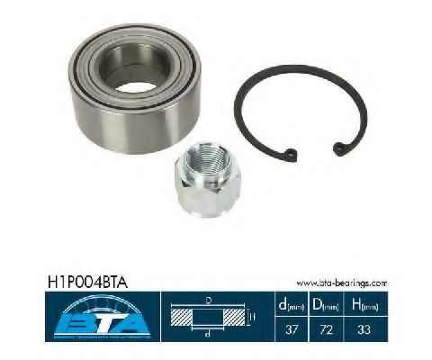 BTA H1P004BTA Комплект подшипника ступицы колеса со стальным диском для PEUGEOT (Пежо) BTA H1P004BTA Комплект подшипника ступицы колеса со стальным диском для PEUGEOT (Пежо)