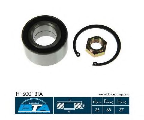 BTA H1S001BTA Комплект подшипника ступицы колеса передний мост для SKODA (Шкода) BTA H1S001BTA Комплект подшипника ступицы колеса передний мост для SKODA (Шкода)