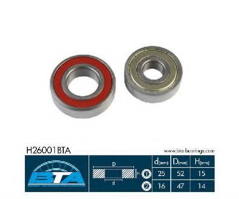 BTA H26001BTA Комплект подшипника ступицы колеса для DAIHATSU (Дайхатсу) BTA H26001BTA Комплект подшипника ступицы колеса для DAIHATSU (Дайхатсу)
