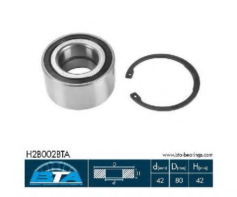 BTA H2B002BTA Комплект подшипника ступицы колеса задний мост для BMW 7 (Бмв 7) BTA H2B002BTA Комплект подшипника ступицы колеса задний мост для BMW 7 (Бмв 7)