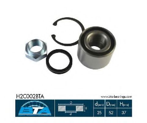 BTA H2C002BTA Комплект подшипника ступицы колеса задний мост для PEUGEOT (Пежо) BTA H2C002BTA Комплект подшипника ступицы колеса задний мост для PEUGEOT (Пежо)