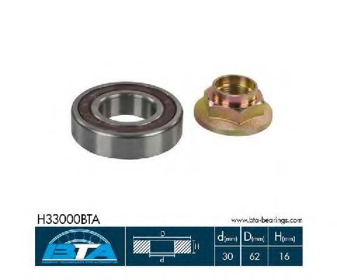 BTA H33000BTA Подшипник, приводной вал для MAZDA 6 (Мазда 6) BTA H33000BTA Подшипник, приводной вал для MAZDA 6 (Мазда 6)