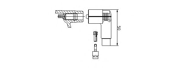 BREMI 13256/1 Вилка, распределитель зажигания; Вилка, катушка зажигания для MERCEDES-BENZ SL (Мэрcэдэс-бэнз Сл) BREMI 13256/1 Вилка, распределитель зажигания; Вилка, катушка зажигания для MERCEDES-BENZ SL (Мэрcэдэс-бэнз Сл)