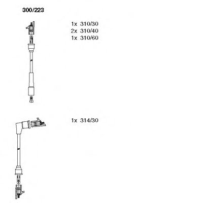 BREMI 300/223 Комплект проводов зажигания для FIAT STRADA II (Фиат Страда 2) BREMI 300/223 Комплект проводов зажигания для FIAT STRADA II (Фиат Страда 2)