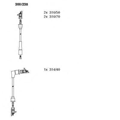 BREMI 300/238 Комплект проводов зажигания для FIAT SUPERBRAVO (Фиат Супербраvо) BREMI 300/238 Комплект проводов зажигания для FIAT SUPERBRAVO (Фиат Супербраvо)