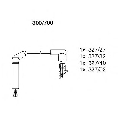 BREMI 300/700 Комплект проводов зажигания для HYUNDAI EXCEL (Хендай Эxcэл) BREMI 300/700 Комплект проводов зажигания для HYUNDAI EXCEL (Хендай Эxcэл)