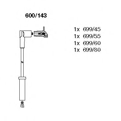BREMI 600/143 Комплект проводов зажигания для CITROËN SYNERGIE (CитроËн Сънэргиэ) BREMI 600/143 Комплект проводов зажигания для CITROËN SYNERGIE (CитроËн Сънэргиэ)