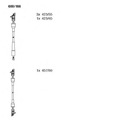 BREMI 600/166 Комплект проводов зажигания для PEUGEOT 309 (Пежо 309) BREMI 600/166 Комплект проводов зажигания для PEUGEOT 309 (Пежо 309)