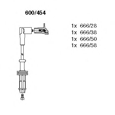 BREMI 600/454 Комплект проводов зажигания для CITROËN CHANSON (CитроËн Чансон) BREMI 600/454 Комплект проводов зажигания для CITROËN CHANSON (CитроËн Чансон)