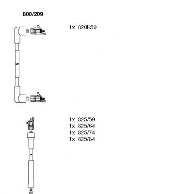 BREMI 800/209 Комплект проводов зажигания для FORD GRANADA I (Форд Гранада и) BREMI 800/209 Комплект проводов зажигания для FORD GRANADA I (Форд Гранада и)