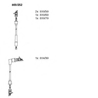 BREMI 800/252 Комплект проводов зажигания для FORD FIESTA (Форд Фиэста) BREMI 800/252 Комплект проводов зажигания для FORD FIESTA (Форд Фиэста)