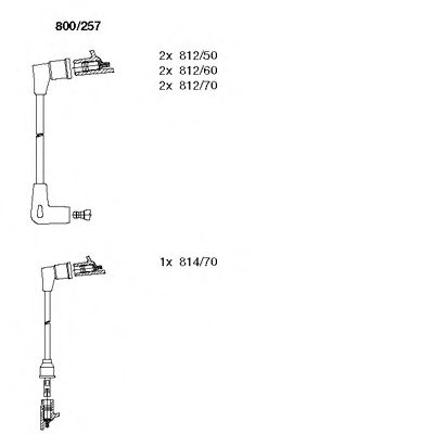 BREMI 800/257 Комплект проводов зажигания для FORD GRANADA (Форд Гранада) BREMI 800/257 Комплект проводов зажигания для FORD GRANADA (Форд Гранада)